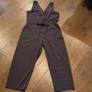 Athleta Charcoal Sleeveless Jumpsuit